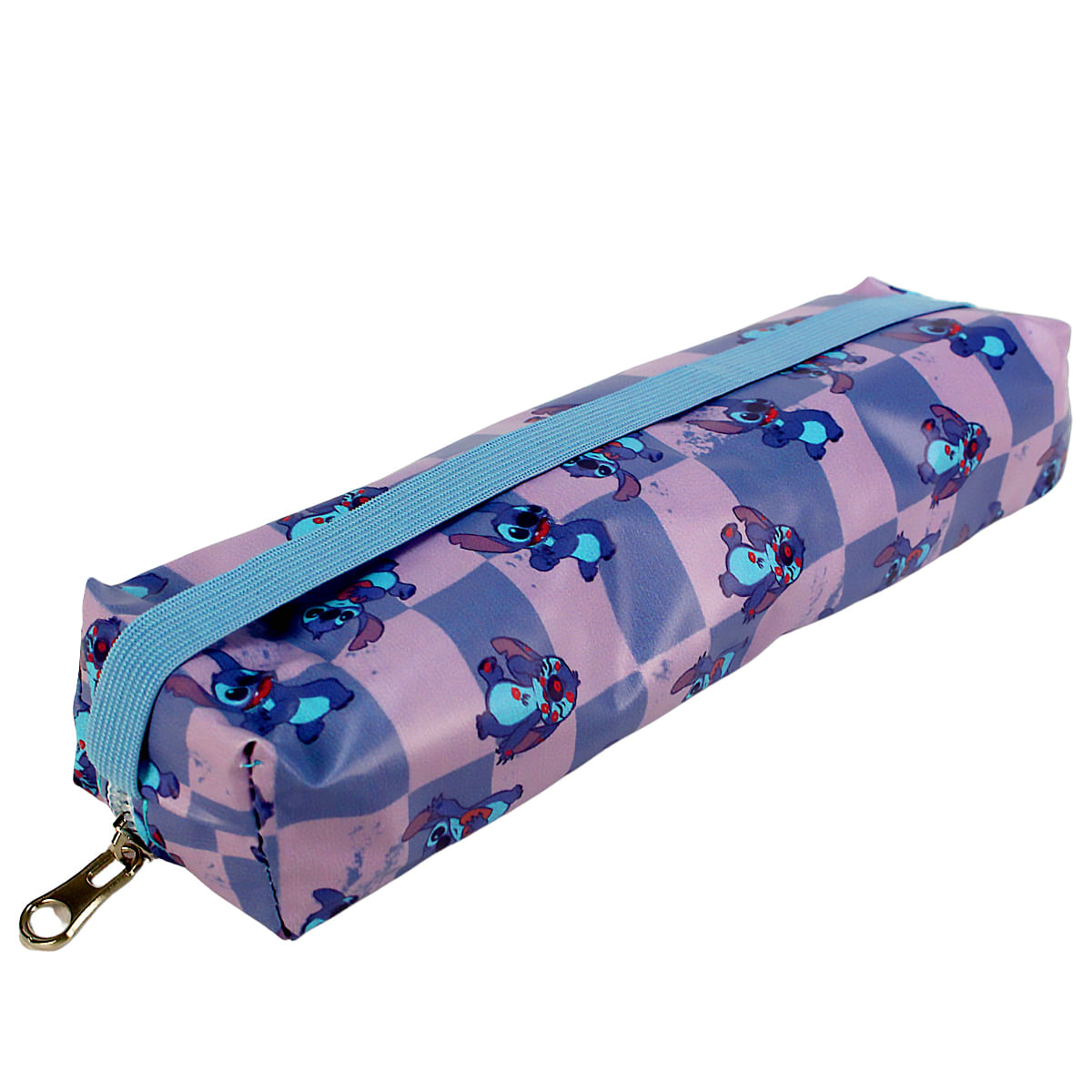 Encontraproduto.com.br - Dac 4236 Estojo Com Elástico Para Fixar Em Caderno Stitch Cor Azul