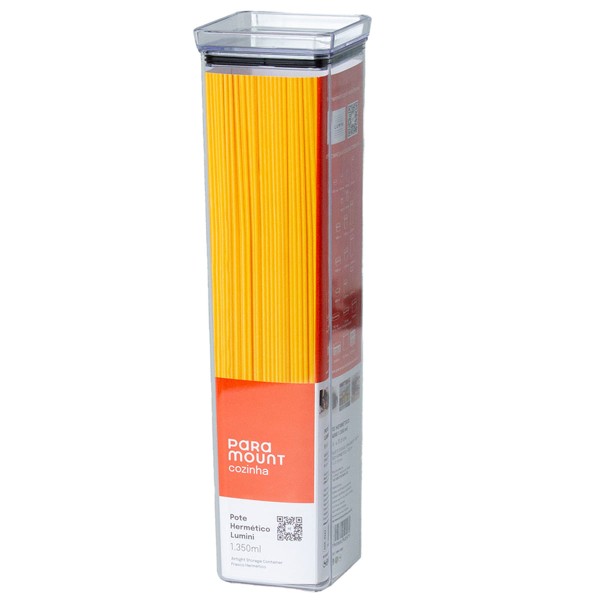 Encontraproduto.com.br - Pote Hermético Lumini 1350ml em Plástico Paramount Plástico