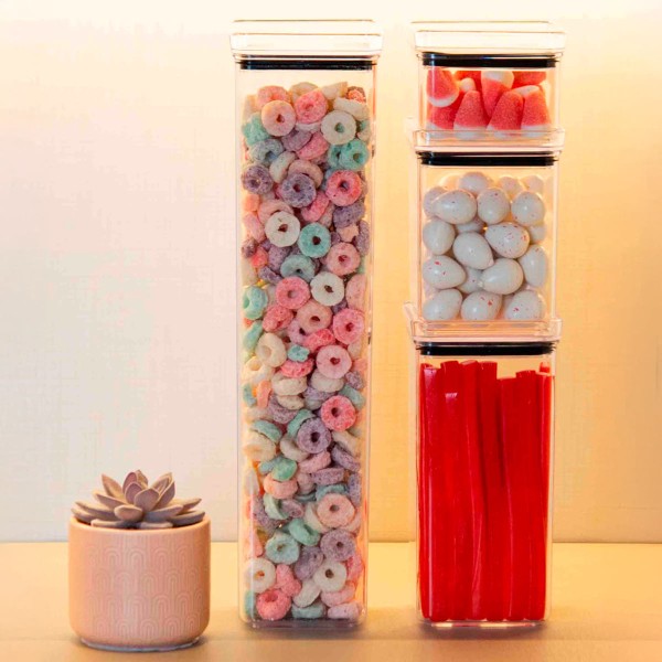 Encontraproduto.com.br - Pote Hermético Lumini 1350ml em Plástico Paramount Plástico