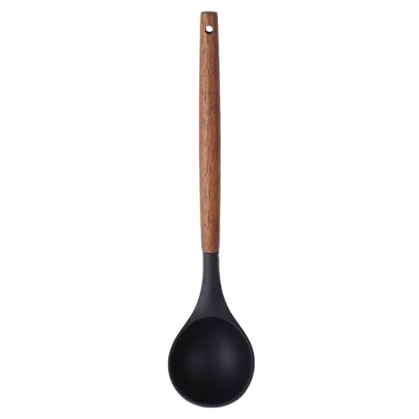 Concha de Silicone Preto Paramount com Cabo Madeira 33 cm