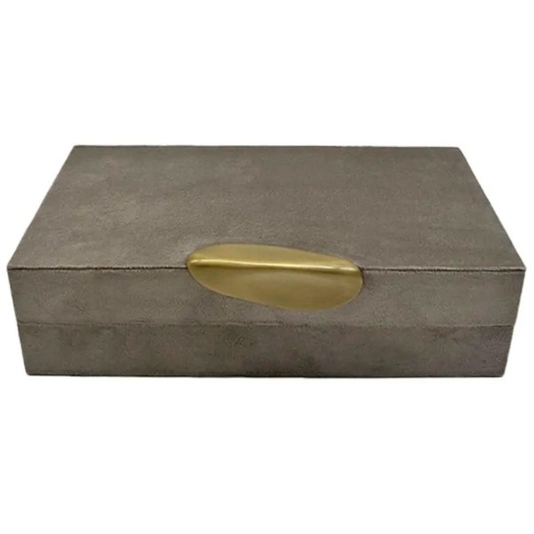 Encontraproduto.com.br - Caixa Retangular Decorativa 26x12,5cm em MDF Paramount