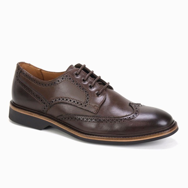 Encontraproduto.com.br - Sapato Brogue Anatomic Gel 5136 Semicromo Castanho