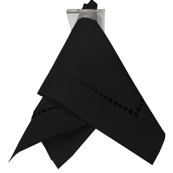 Kit 6 Guardanapos 35 X 35 Cm Oxford Varias Cores Cor 22 Preto
