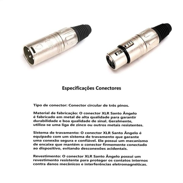 Encontraproduto.com.br - Multicabos Com Conectores Xlr 4 Vias Santo ângelo 70 Metros