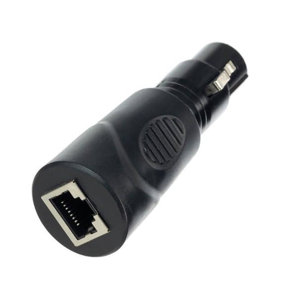 Adaptador Plug Conector Xlr Fêmea Para Rj45 Com Trava