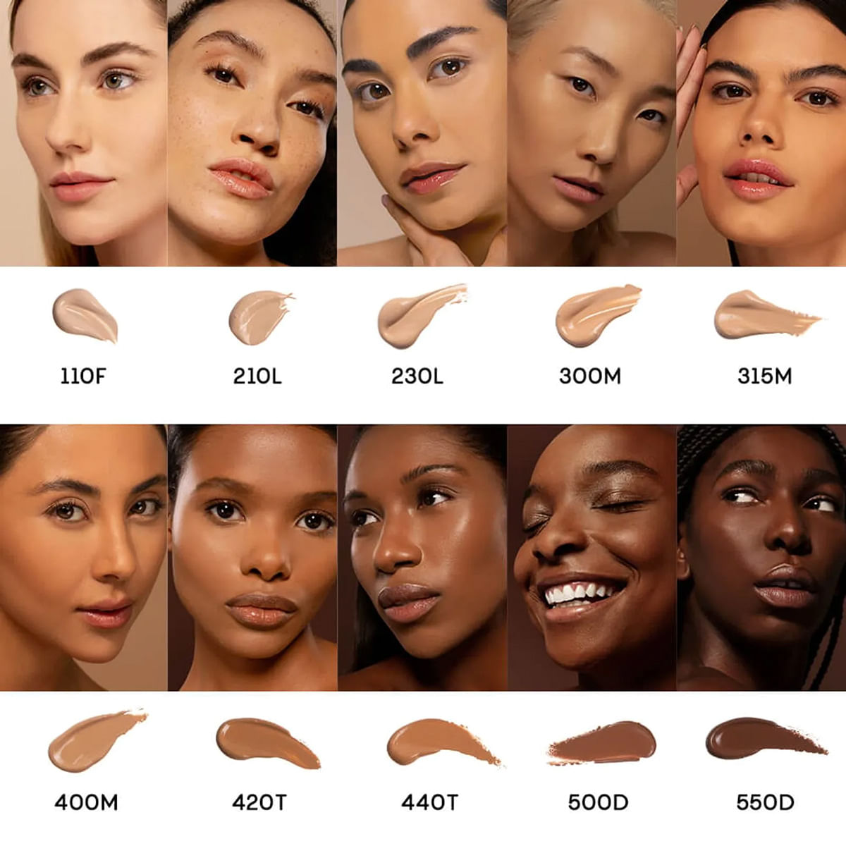 Encontraproduto.com.br - Base Líquida Clara Semi-Matte – Skin Foundation 230l Océane Edition 35ml