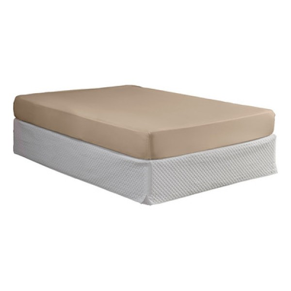 Encontraproduto.com.br - Lençol King Avulso Elástico Toda Volta Percal 200 Fios Cor Cáqui Desenho Do Tecido Liso