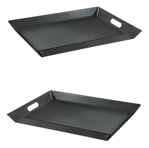Encontraproduto.com.br - Bandeja Retangular C/ Alça 24x36cm em Plástico Fu Xing