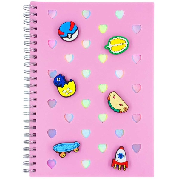Bloco de Anotação Coração 15x21cm em Papel Fu Xing
