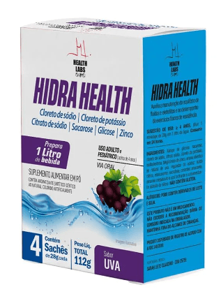 Encontraproduto.com.br - Hidra Health Uva com 4 Sachês - Health Labs