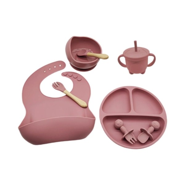 Kit Silicone Introdução Alimentar Lilás 10 Peças Bm 36