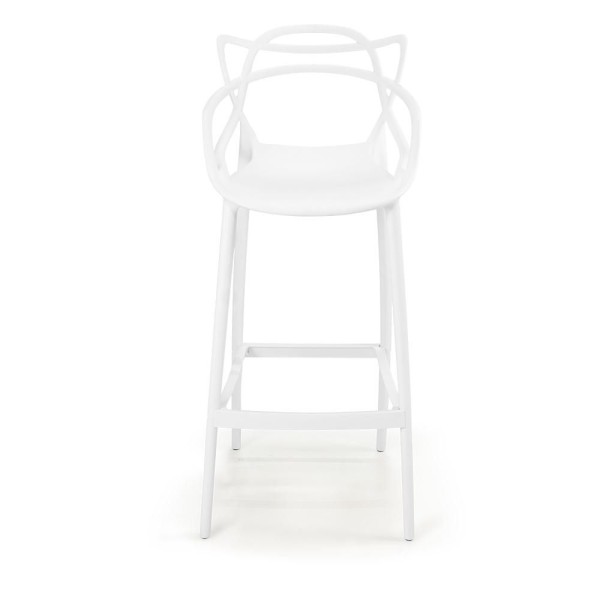 Encontraproduto.com.br - Kit 2 Banquetas Allegra Com Encosto Design Cozinha/bancada - Branco