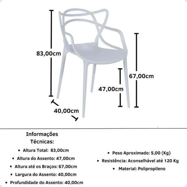 Encontraproduto.com.br - Mesa De Jantar Eiffel Branca 120x80cm + 4 Cadeiras Allegra Cor Turquesa