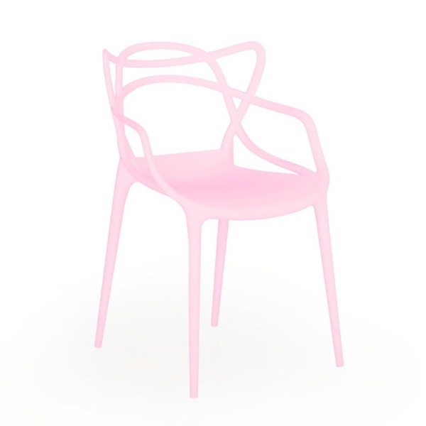 Encontraproduto.com.br - Conjunto Mesa De Jantar Quadrada ágata 90x90cm Preta Com 4 Cadeiras Allegra - Rosa