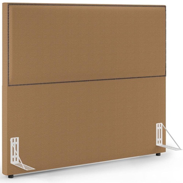 Encontraproduto.com.br - Cabeceira Box Casal Com Tachas 160 Cm Vicenza L02 Bouclê Mostarda
