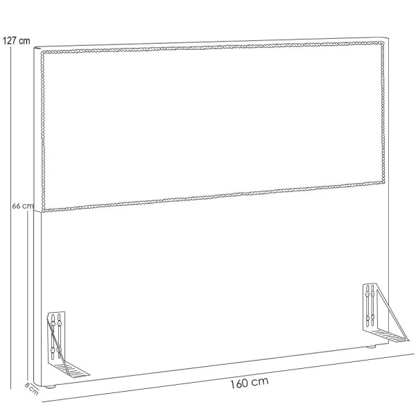 Encontraproduto.com.br - Cabeceira Box Casal Com Tachas 160 Cm Vicenza L02 Bouclê Mostarda