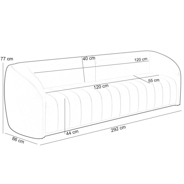 Encontraproduto.com.br - Kit Sofá 4 Lugares Para Sala 292cm com 02 Poltronas Lazio M03 Corano Marrom - Lyam Decor