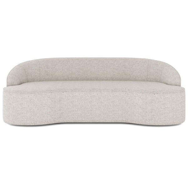 Encontraproduto.com.br - Sofá 3 Lugares Curvo Sala Estar Lótus Linho Cru 180cm D-461