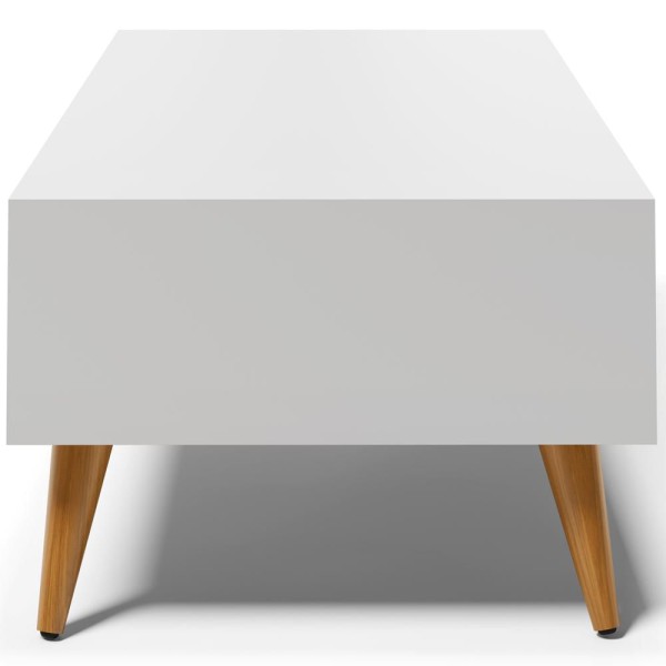 Encontraproduto.com.br - Kit Aparador Com Mesa De Centro Mônaco Pés Palito L03 Branco
