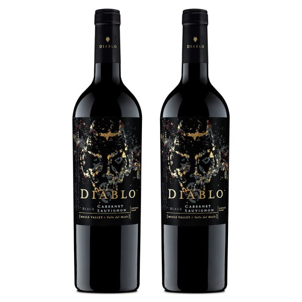 Encontraproduto.com.br - Kit Vinho Chileno Diablo Black Cabernet Sauvignon