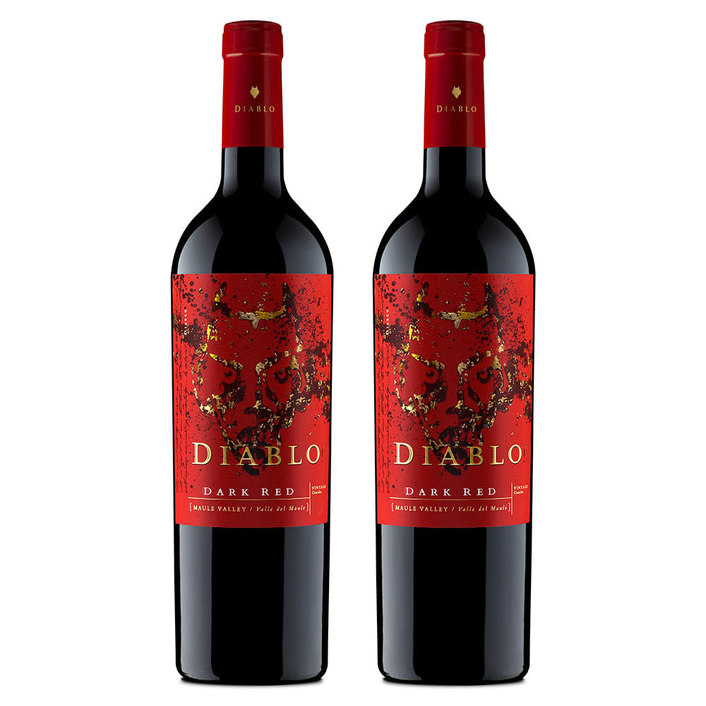 Kit Vinho Chileno Diablo Dark Red