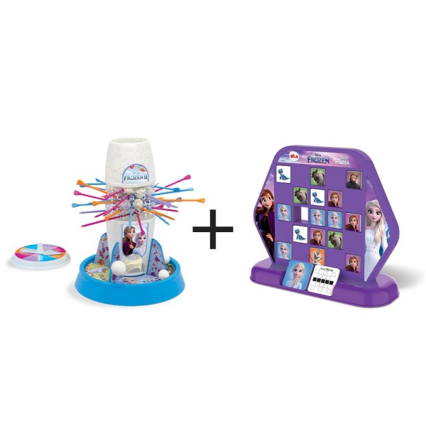 Encontraproduto.com.br - Combo Jogos Tira Varetas e Trilha Frozen 4 a 8 anos