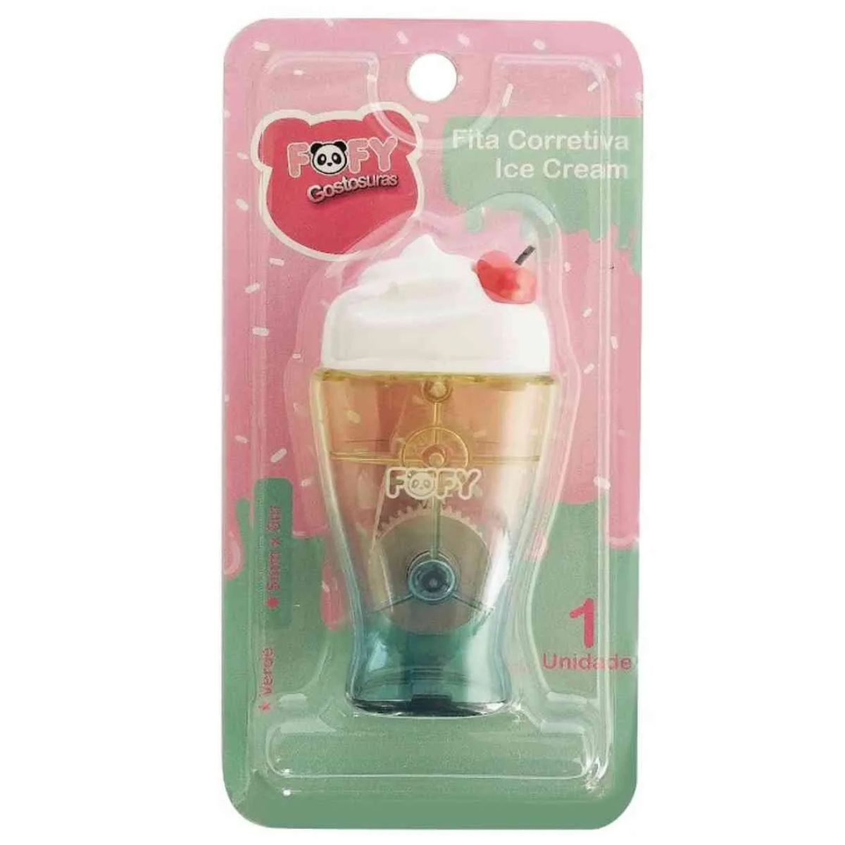 Encontraproduto.com.br - FITA CORRETIVA ICE CREAM VERDE - FF6517 - FOFY