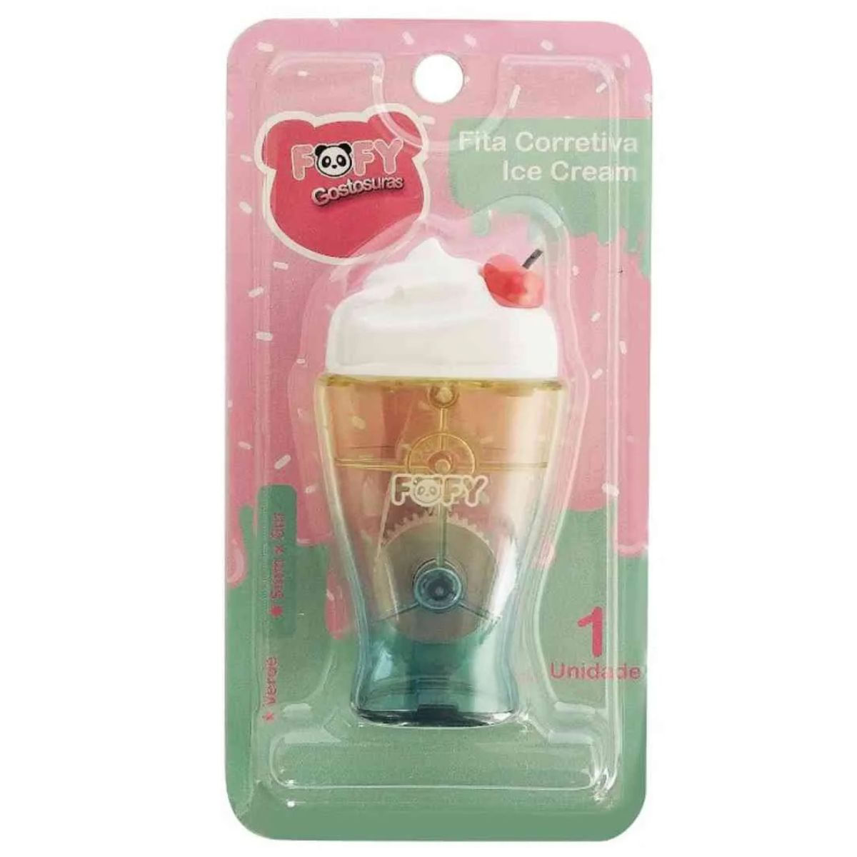 Encontraproduto.com.br - FITA CORRETIVA ICE CREAM VERDE - FF6517 - FOFY