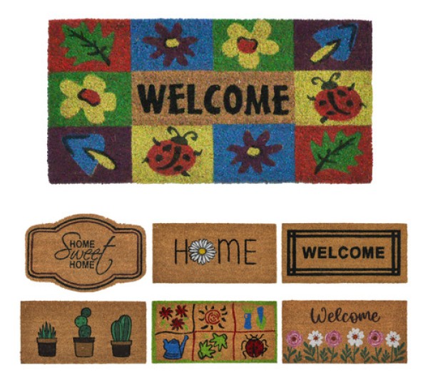 Capacho Fibra de Coco Welcome 30x60cm Abdalla