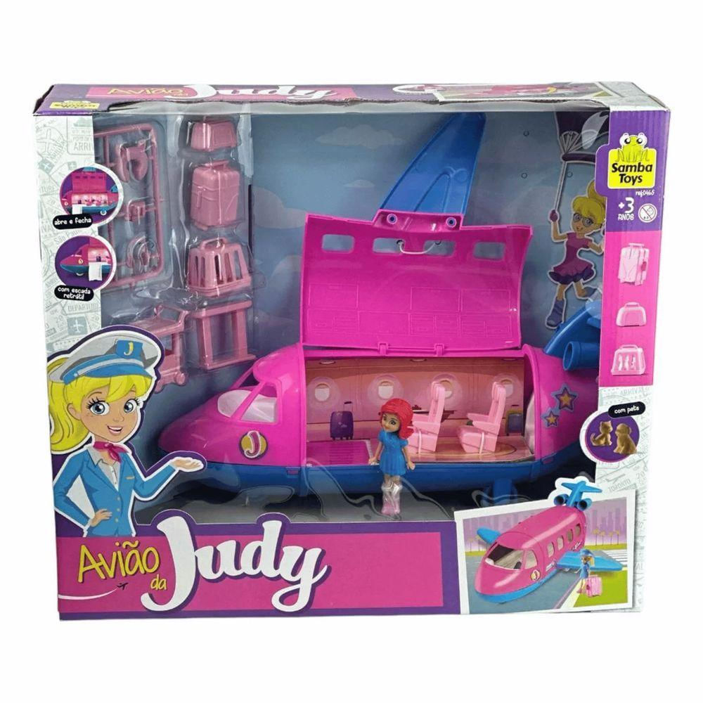 Encontraproduto.com.br - Avião da Judy Samba Toys com 15 Peças