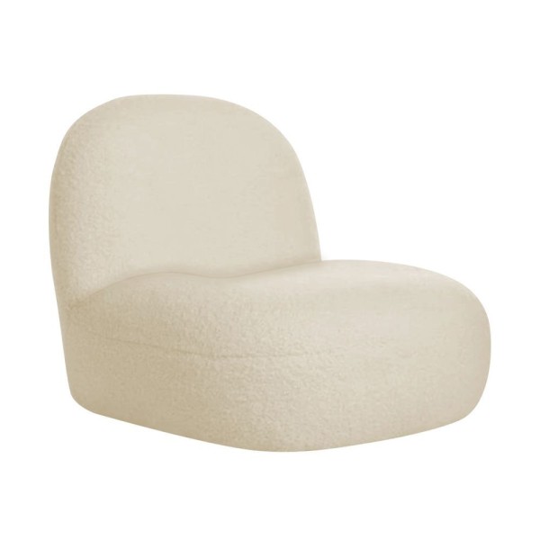Encontraproduto.com.br - Sofá Curvo 140cm 2 Lugares E 2 Poltrona Amsterdã Linho - Doce Sonho Móveis Cor Bege