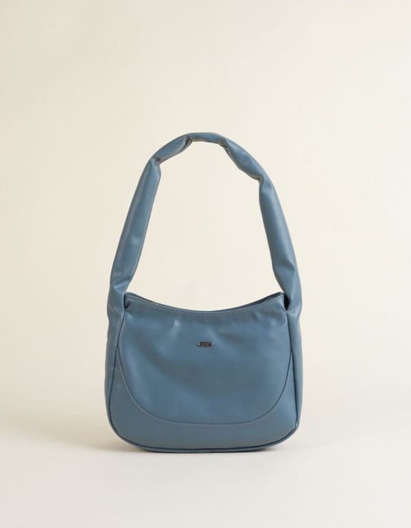 Bolsa Grande Monocolor Puff Chumbo