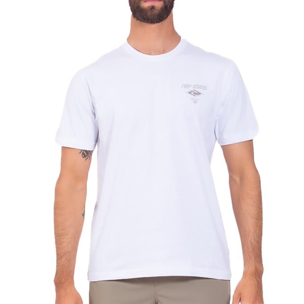 Camiseta Rip Curl Fade Out SM25 Masculina Branco