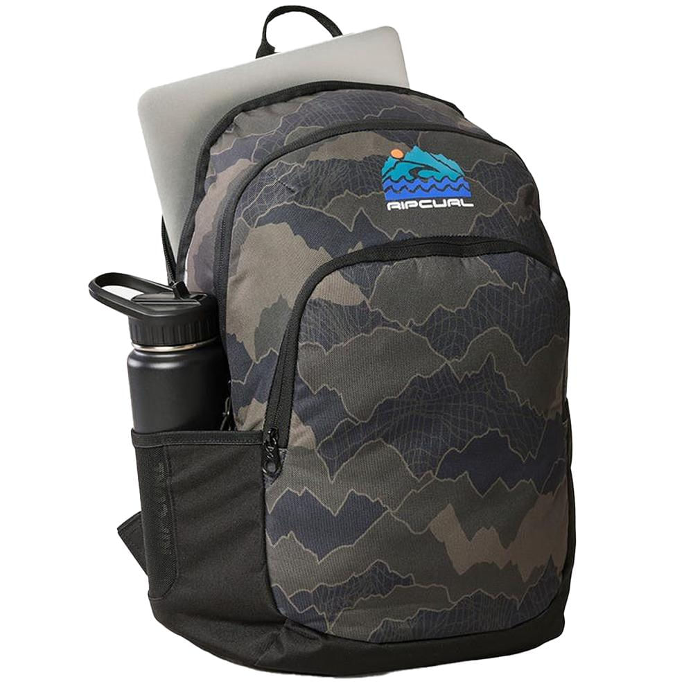 Encontraproduto.com.br - Mochila Rip Curl Ozone 30L School 2025 WT25 BlackOlive