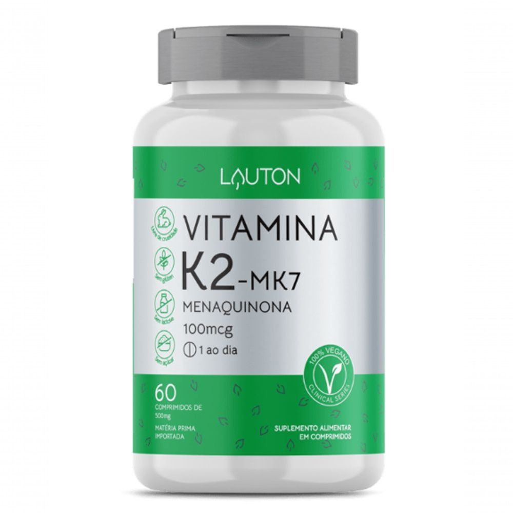 Vitamina K2 (mk-7), 100mcg, 60 Comprimidos, Lauton Nutrition