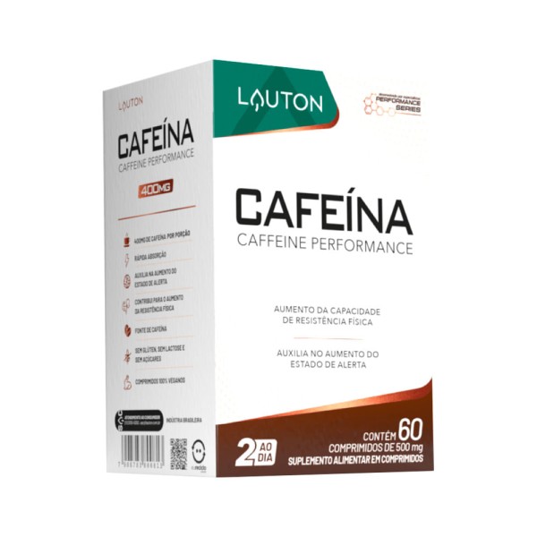 Encontraproduto.com.br - Cafeina 400mg Lauton Com 60 Comprimidos