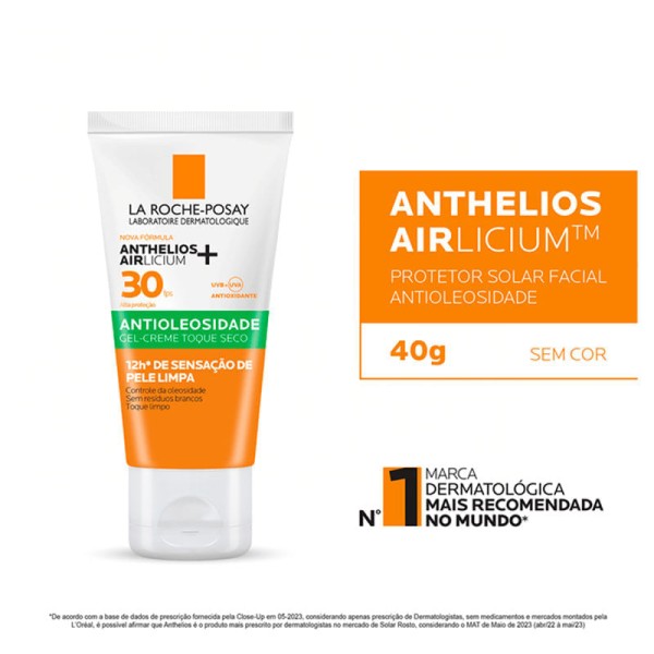 Encontraproduto.com.br - Protetor Solar Facial Antioleosidade La Roche Anthelios Airlicium+ Fps  30 40g