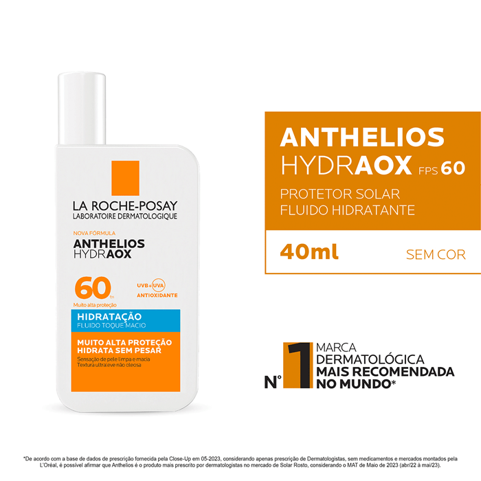 Encontraproduto.com.br - Protetor Solar Facial La Roche-posay Anthelios Hydraox Hidratacao Fps60  40ml