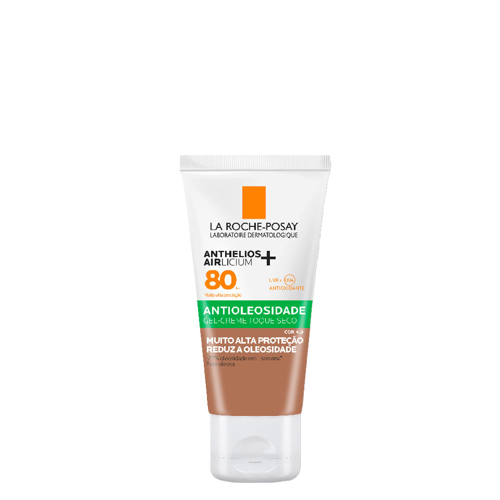 Encontraproduto.com.br - Protetor Solar Facial Antioleosidade Fps80 La Roche-posay  Anthelios Airlicium+ Cor 4.0 40g