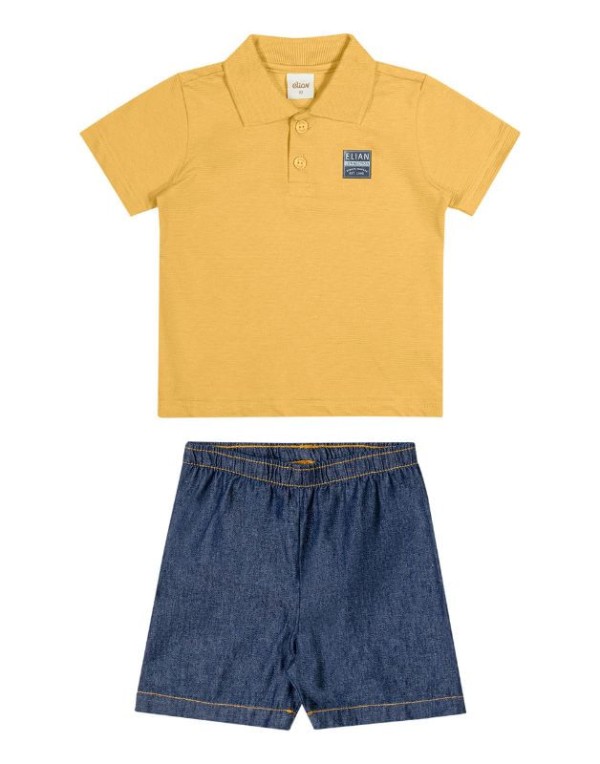 Encontraproduto.com.br - Conjunto Polo Elian Infantil Menino Verão 4/8 - 221472