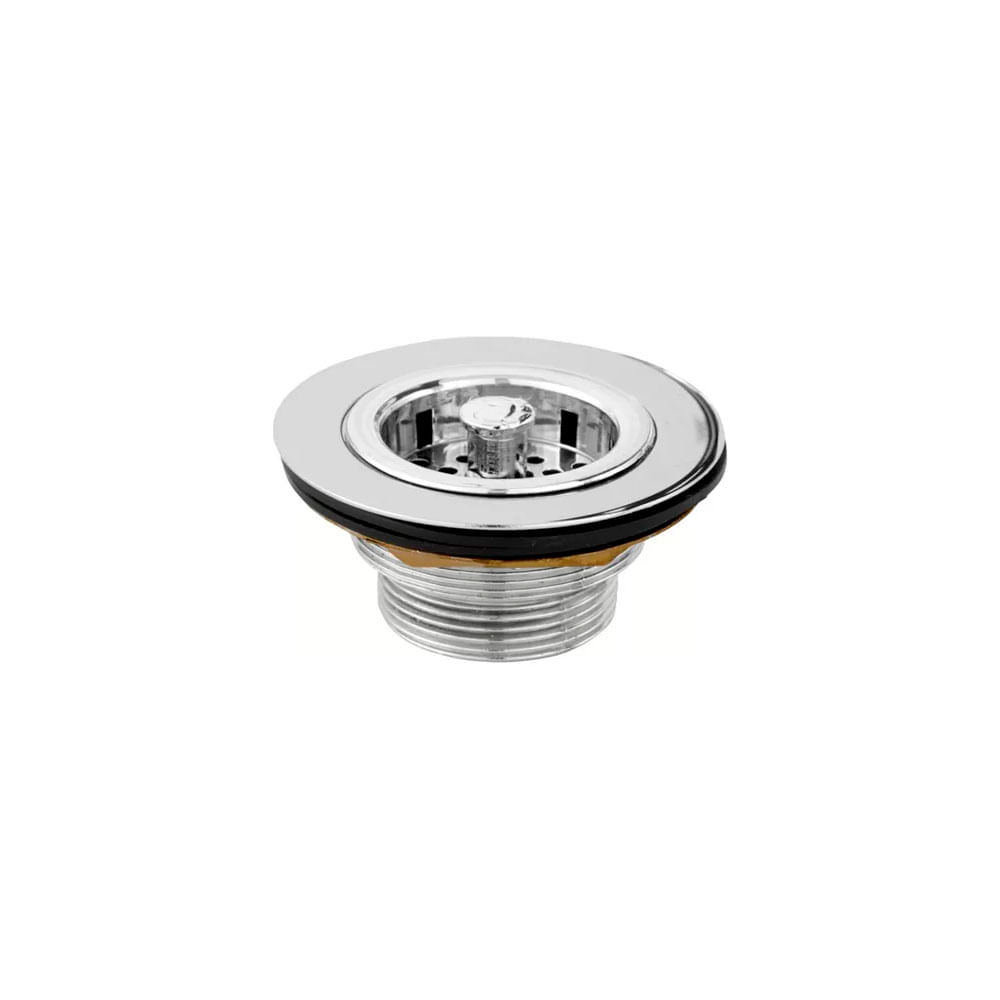 Valvula Chrome De Escoamento Inox P/ Pias/cubas 3.1/2 - Levo