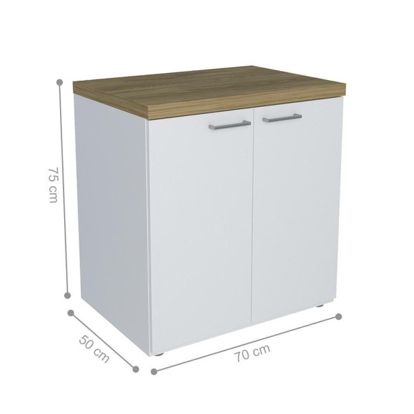 Encontraproduto.com.br - Conjunto Escritório Completo Kiel Olmo Branco