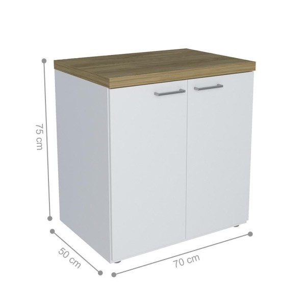Encontraproduto.com.br - Conjunto Escritório Completo Kiel Olmo Branco