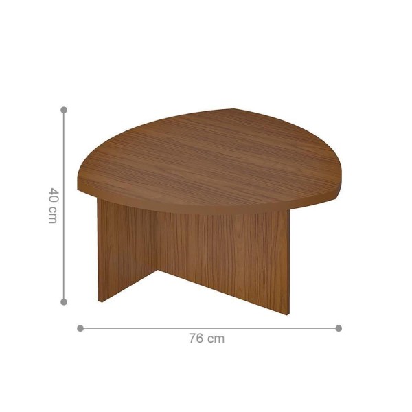 Encontraproduto.com.br - Conjunto Mesa De Centro E Mesa De Apoio Sydney Cedro