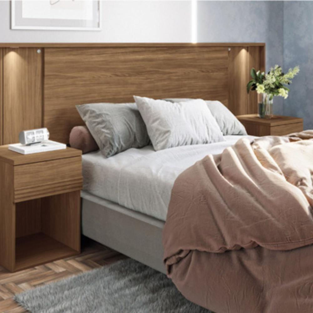 Encontraproduto.com.br - Conjunto Quarto Completo Com Espelho Sydney Jatoba