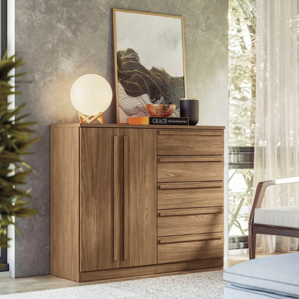 Encontraproduto.com.br - Conjunto Quarto Completo Com Espelho Sydney Jatoba