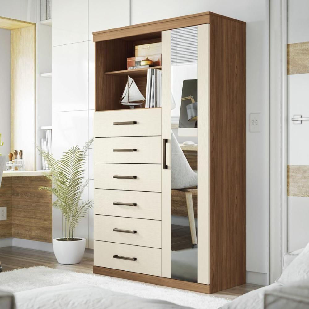 Encontraproduto.com.br - Conjunto Quarto Completo Nice Jatoba Areia