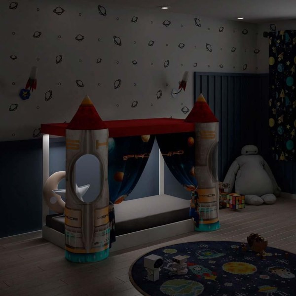 Encontraproduto.com.br - Cama Infantil Space Com Shine