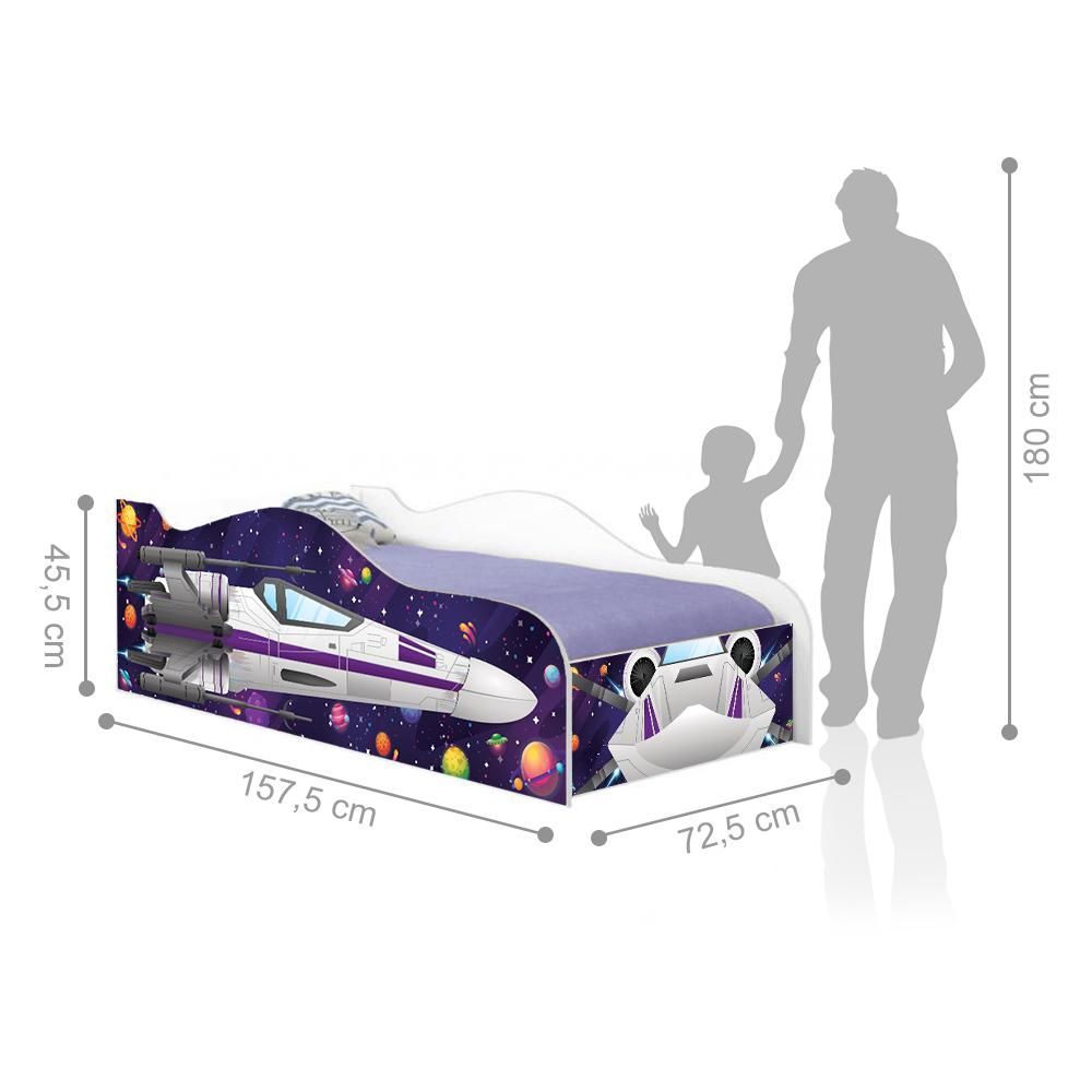 Encontraproduto.com.br - Mini Cama Infantil Kids Speciale Com Colchão - Star Force Star Force