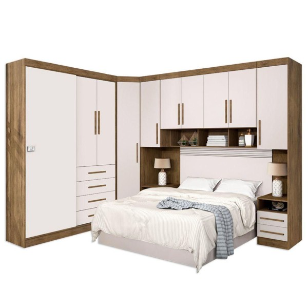 Encontraproduto.com.br - Dormitório Completo Georgia J&a Cama Box Casal